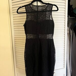 Elegant Black Lace Dress